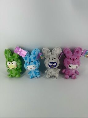 4 Hello Kitty x PEEPS Easter Plush Cinnamoroll Keroppi Kuromi Badtz-Maru Bunny